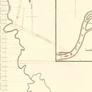 Vintage Map of Memphis, Tennessee 1865