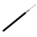 Pacer RG58AU Coax Cable Stranded TV Cond TV Braid - Black Jacket - 150'