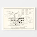 Vintage East Tennessee State University Map 1935