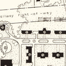 Vintage East Tennessee State University Map 1935