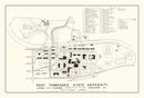 Vintage East Tennessee State University Map 1935