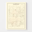 Vintage Map of Haywood County, Tennessee 1927