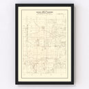 Vintage Map of Haywood County, Tennessee 1927
