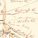 Vintage Map of Perry County, Tennessee 1842