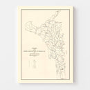 Vintage Map of Moore County, Tennessee 1935