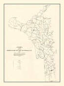 Vintage Map of Moore County, Tennessee 1935