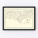 Vintage Map of Clay County, Tennessee 1938
