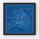Vintage Map of Davidson County, Tennessee 1940