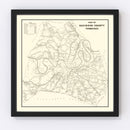 Vintage Map of Davidson County, Tennessee 1920