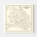 Vintage Cherokee National Forest Map 1939