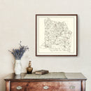 Vintage Map of Coffee County, Tennessee 1938