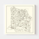 Vintage Map of Coffee County, Tennessee 1938