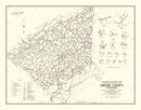 Vintage Map of Greene County, Tennessee 1938