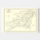 Vintage Map of Lauderdale County, Tennessee 1935