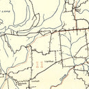 Vintage Map of Lauderdale County, Tennessee 1935