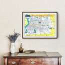 Vintage Map of Memphis, Tennessee 1951