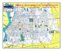 Vintage Map of Memphis, Tennessee 1951