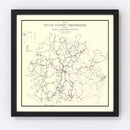 Vintage Map of White County, Tennessee 1936