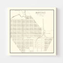 Vintage Map of Monterey, Tennessee 1890