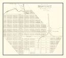 Vintage Map of Monterey, Tennessee 1890