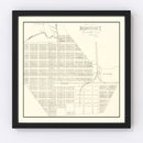 Vintage Map of Monterey, Tennessee 1890