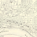 Vintage Map of Memphis, Tennessee 1872