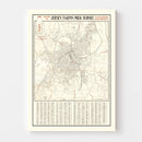 Vintage Map of Nashville, Tennessee 1947