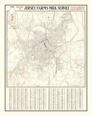 Vintage Map of Nashville, Tennessee 1947