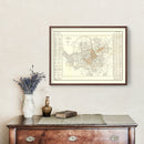 Vintage Map of Nashville, Tennessee 1907