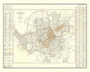 Vintage Map of Nashville, Tennessee 1907