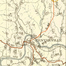 Vintage Map of Hickman County, Tennessee 1926