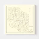 Vintage Map of Gibson County, Tennessee 1937