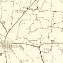 Vintage Map of Gibson County, Tennessee 1937