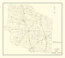 Vintage Map of Gibson County, Tennessee 1937