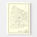 Vintage Map of Haywood County, Tennessee 1937
