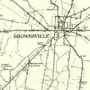 Vintage Map of Haywood County, Tennessee 1937