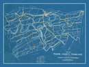 Vintage Map of Roane County, Tennessee 1930