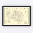 Vintage Map of Williamson County, Tennessee 1959
