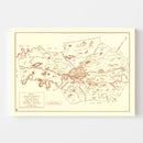 Vintage Map of Knox County, Tennessee 1937