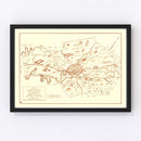 Vintage Map of Knox County, Tennessee 1937