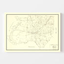 Vintage Map of Dyer County, Tennessee 1936