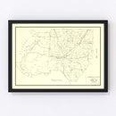 Vintage Map of Dyer County, Tennessee 1936