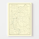 Vintage Map of Franklin County, Missouri 1904