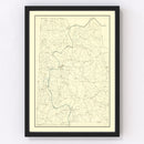 Vintage Map of Franklin County, Missouri 1904