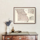 Vintage Map of Missouri 1911