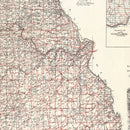 Vintage Map of Missouri 1911