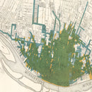 Vintage Map of Saint Louis, Missouri 1884