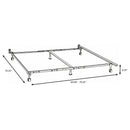 Deverton - Queen / Eastern King / California King Bed Frame With Center Support And Adjustable Design - Black by HouseOfZazla