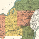 Vintage Map of St. Louis County, Missouri 1912
