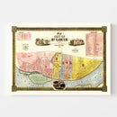 Vintage Map of Saint Louis, Missouri 1844